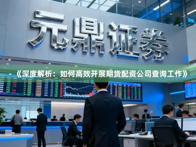 - 《深度解析:如何高效开展期货配资公司查询工作》