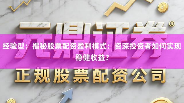 经验型：揭秘股票配资盈利模式：资深投资者如何实现稳健收益？