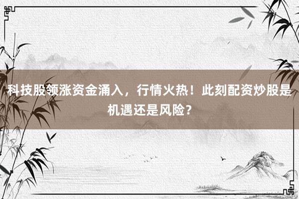 科技股领涨资金涌入，行情火热！此刻配资炒股是机遇还是风险？