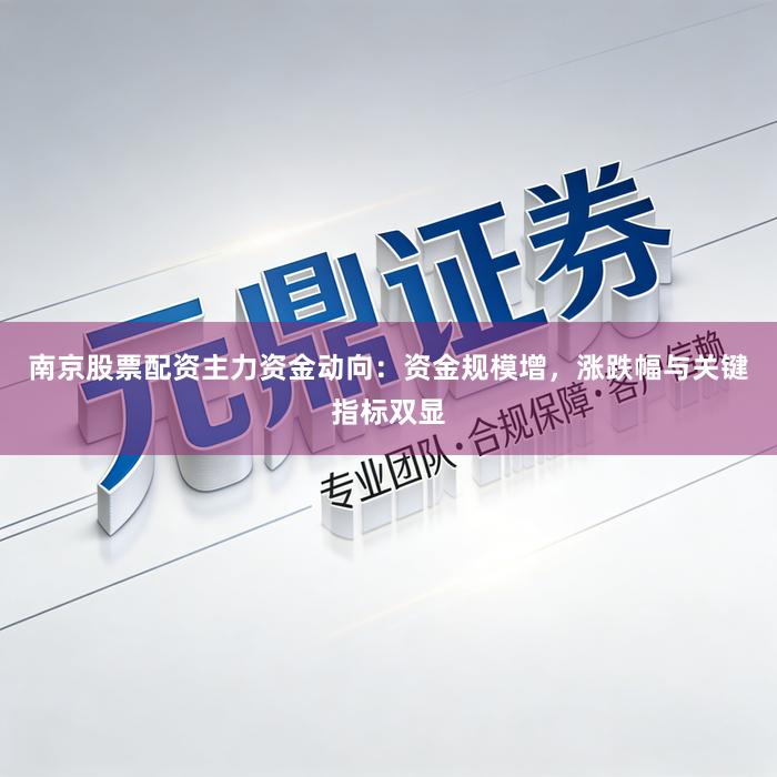 南京股票配资主力资金动向：资金规模增，涨跌幅与关键指标双显
