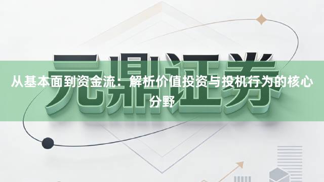 从基本面到资金流：解析价值投资与投机行为的核心分野
