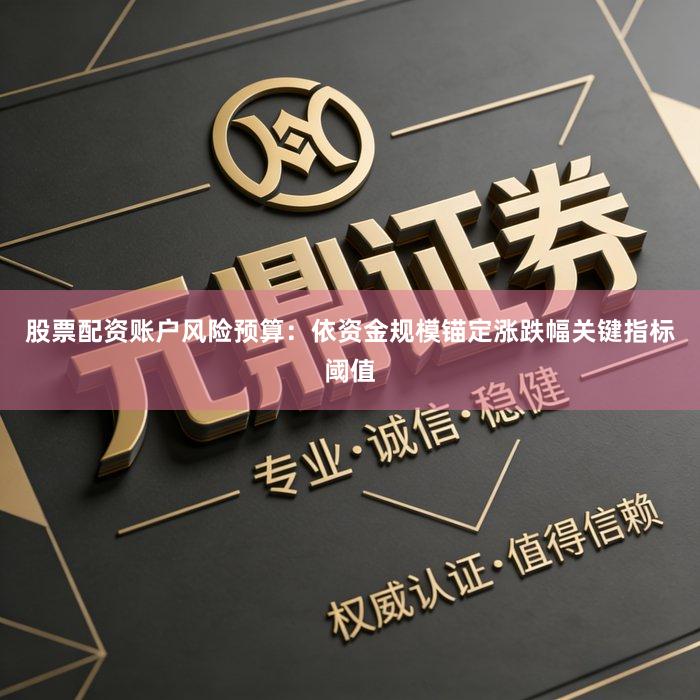 股票配资账户风险预算：依资金规模锚定涨跌幅关键指标阈值