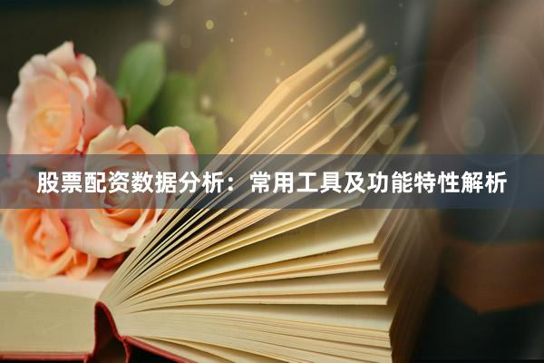 股票配资数据分析：常用工具及功能特性解析