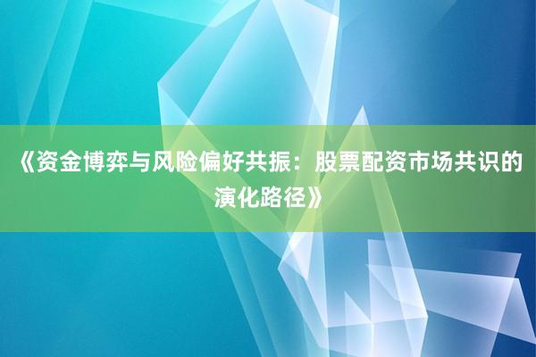 《资金博弈与风险偏好共振：股票配资市场共识的演化路径》