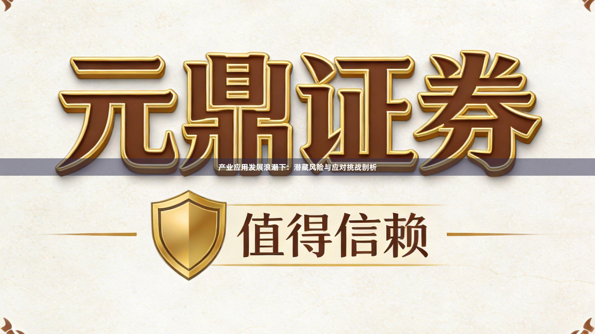 产业应用发展浪潮下：潜藏风险与应对挑战剖析