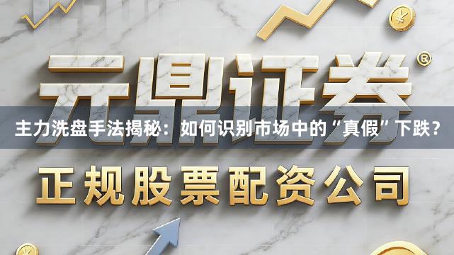 主力洗盘手法揭秘：如何识别市场中的“真假”下跌？